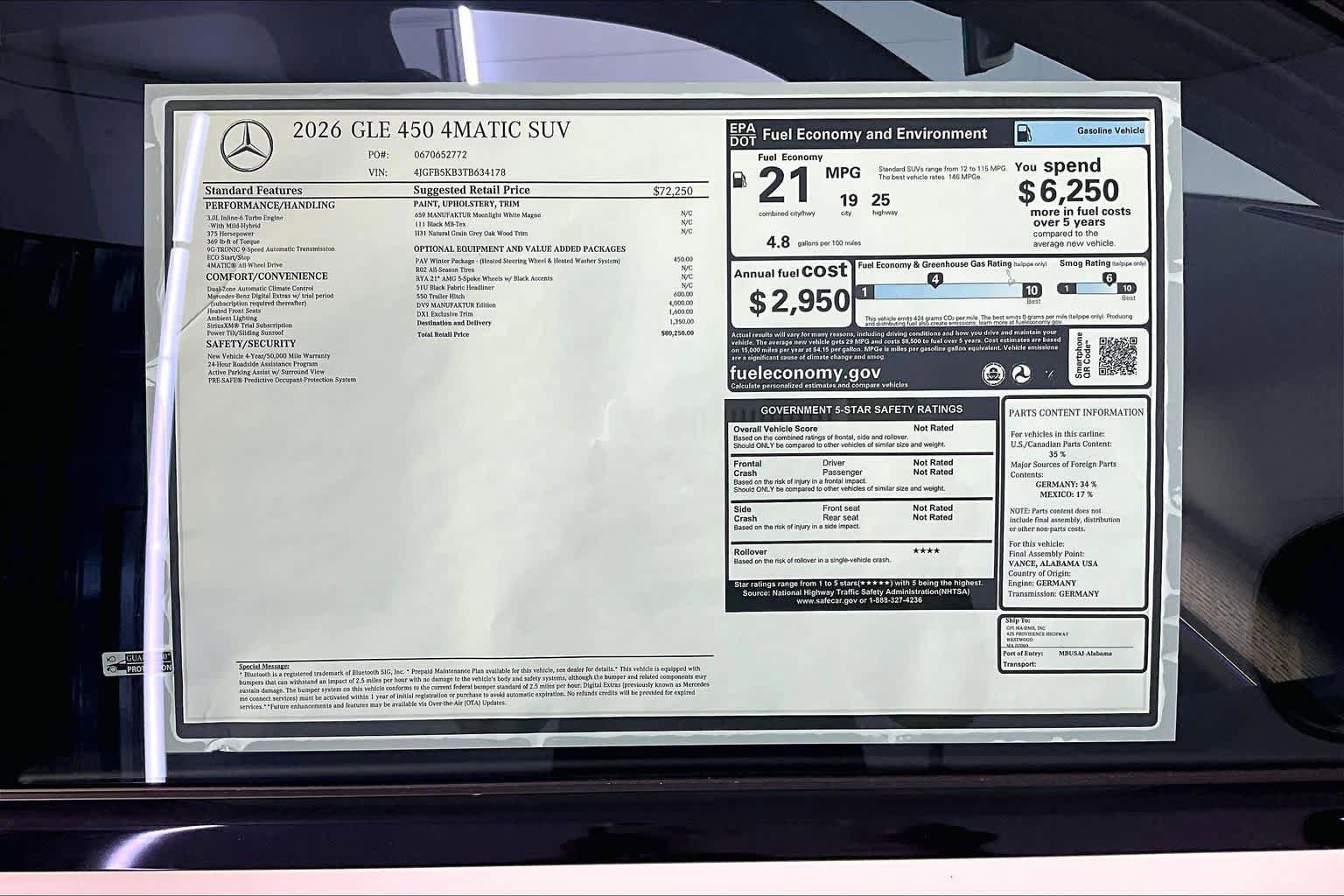 New 2026 Mercedes-Benz GLE 450 4MATIC image 18