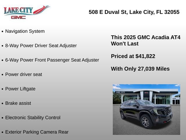 Used 2025 GMC Acadia AT4 AWD/4WD image 8