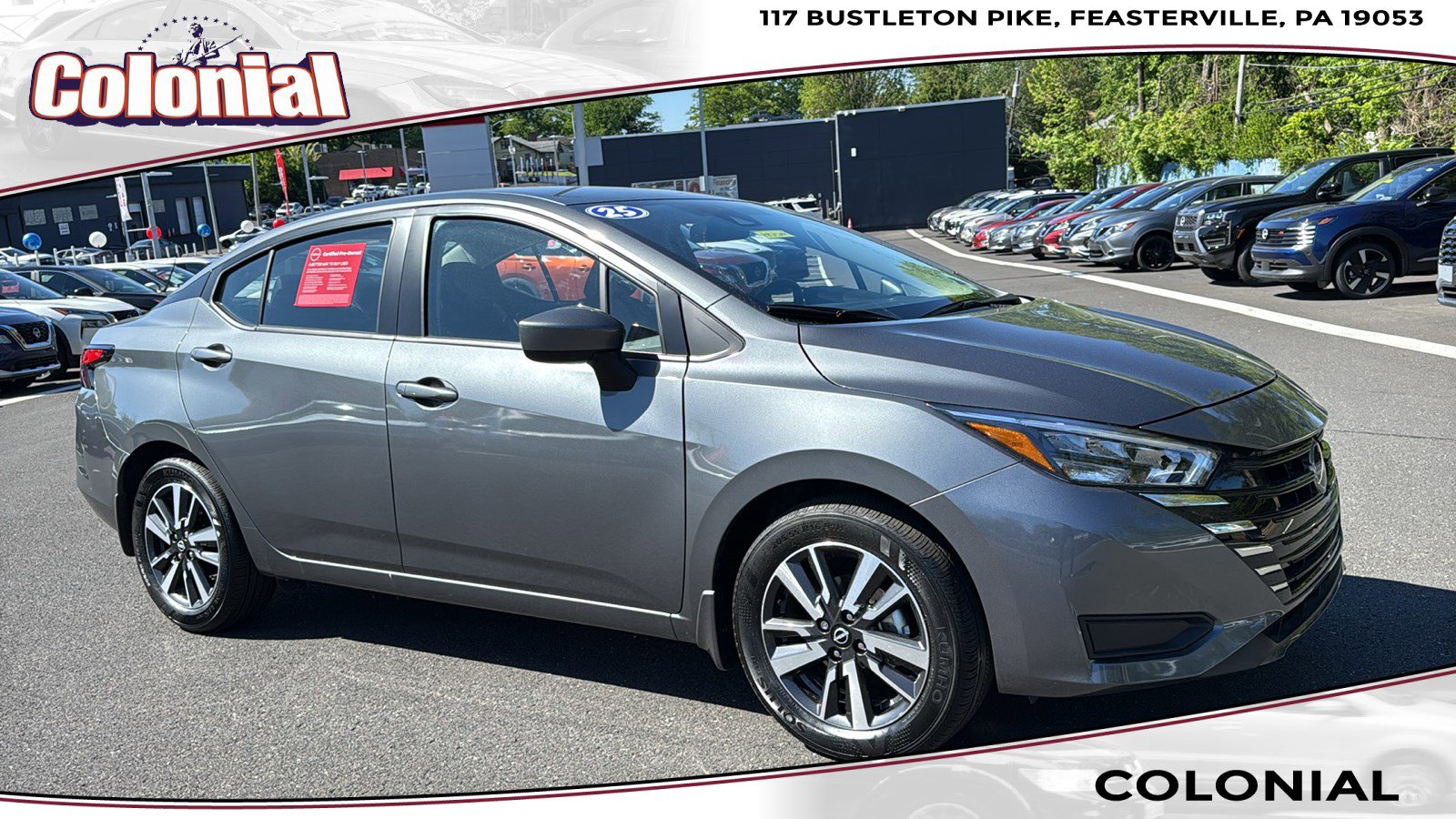 Certified 2025 Nissan Versa SV w/ Trunk Package FWD image 1
