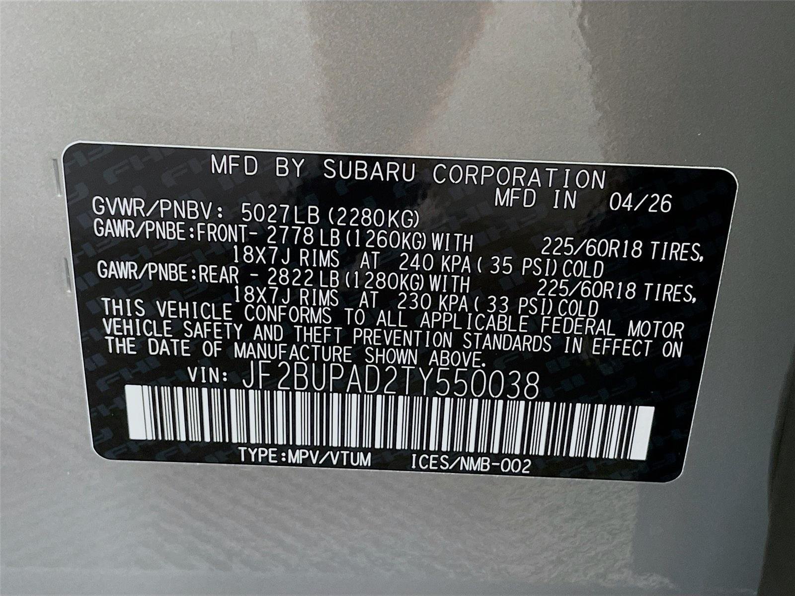 New 2026 Subaru Outback Premium AWD/4WD image 24