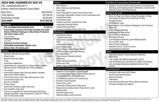 Used 2024 GMC Hummer EV 2X w/ LPO, Illumination Package image 49