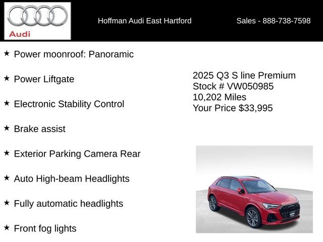 Certified 2025 Audi Q3 2.0T Premium w/ Convenience Package image 6
