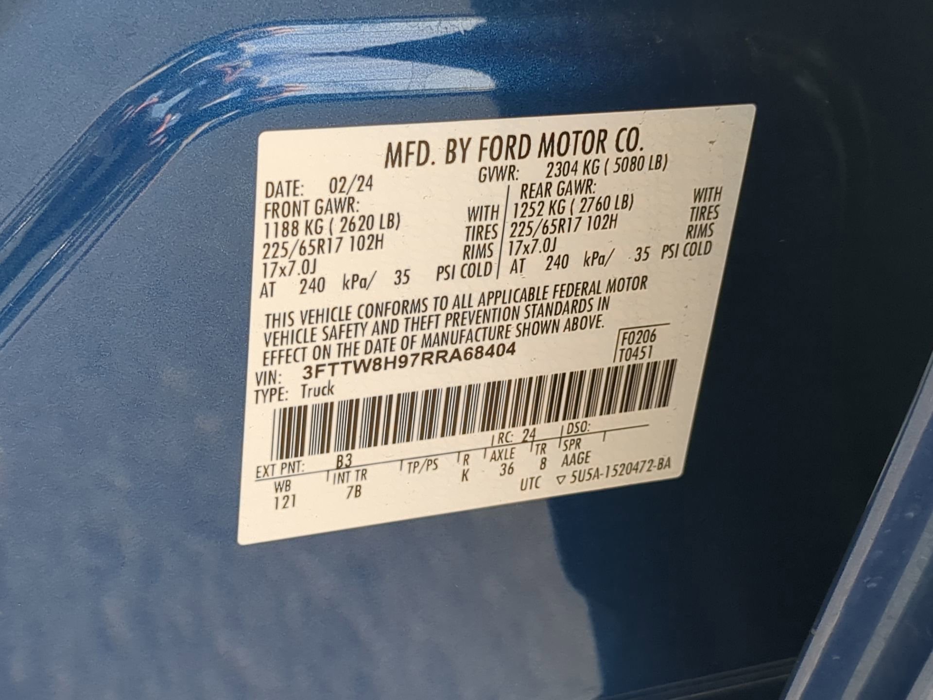 Certified 2024 Ford Maverick XLT FWD image 62