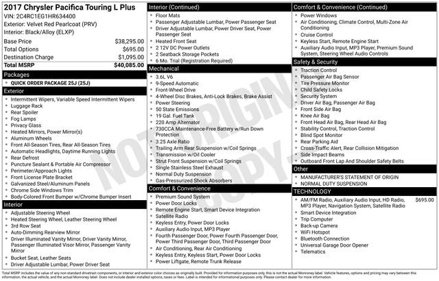 Used 2017 Chrysler Pacifica Touring-L Plus image 10