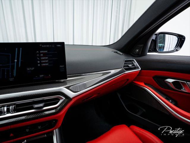 Used 2023 BMW M3 w/ M Carbon Exterior Package RWD image 40