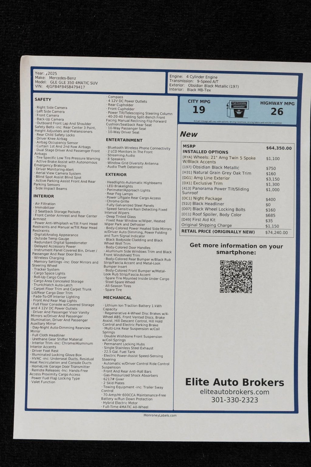 Used 2025 Mercedes-Benz GLE 350 4MATIC image 52