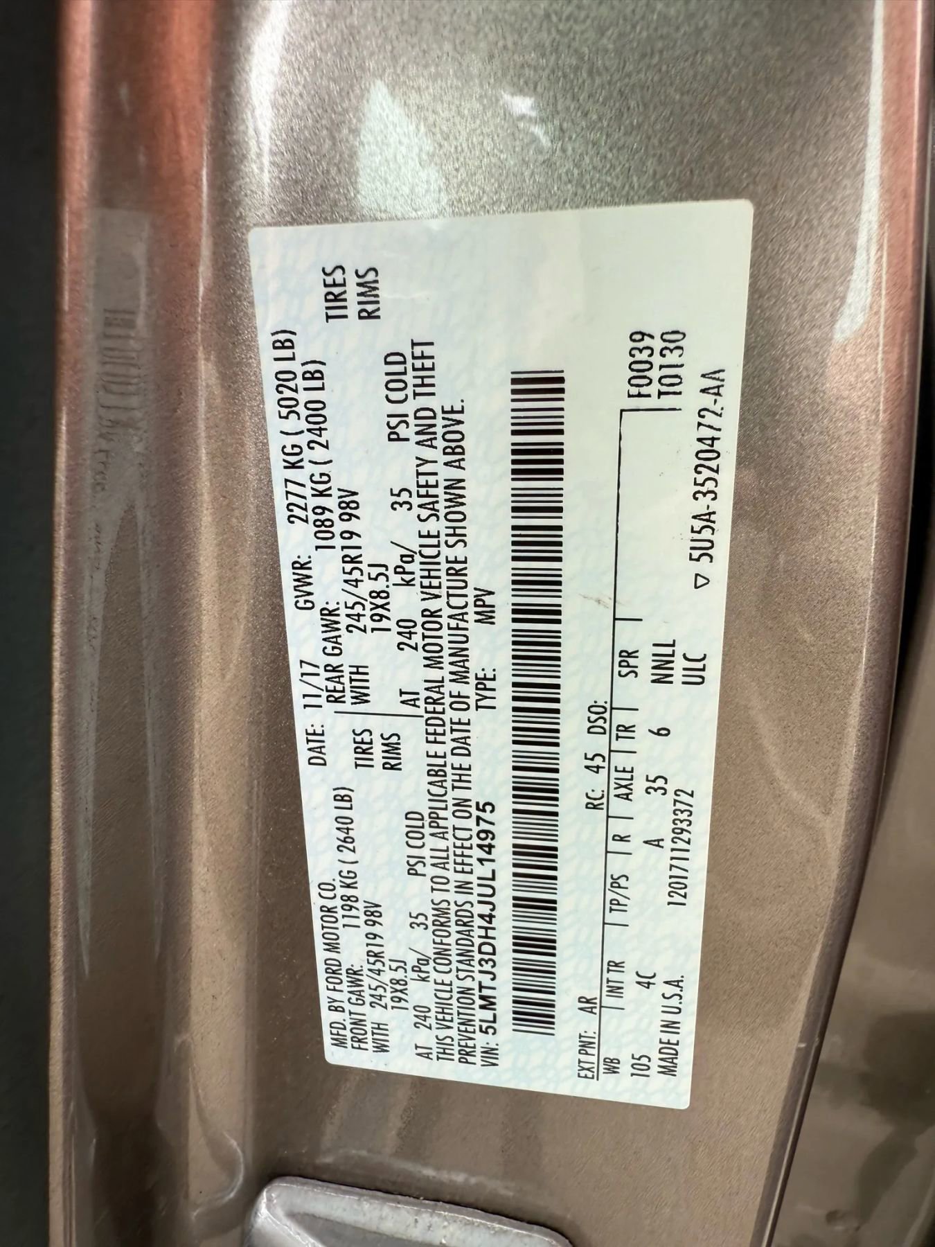 Used 2018 Lincoln MKC Reserve w/ Lincoln MKC Climate Package image 38