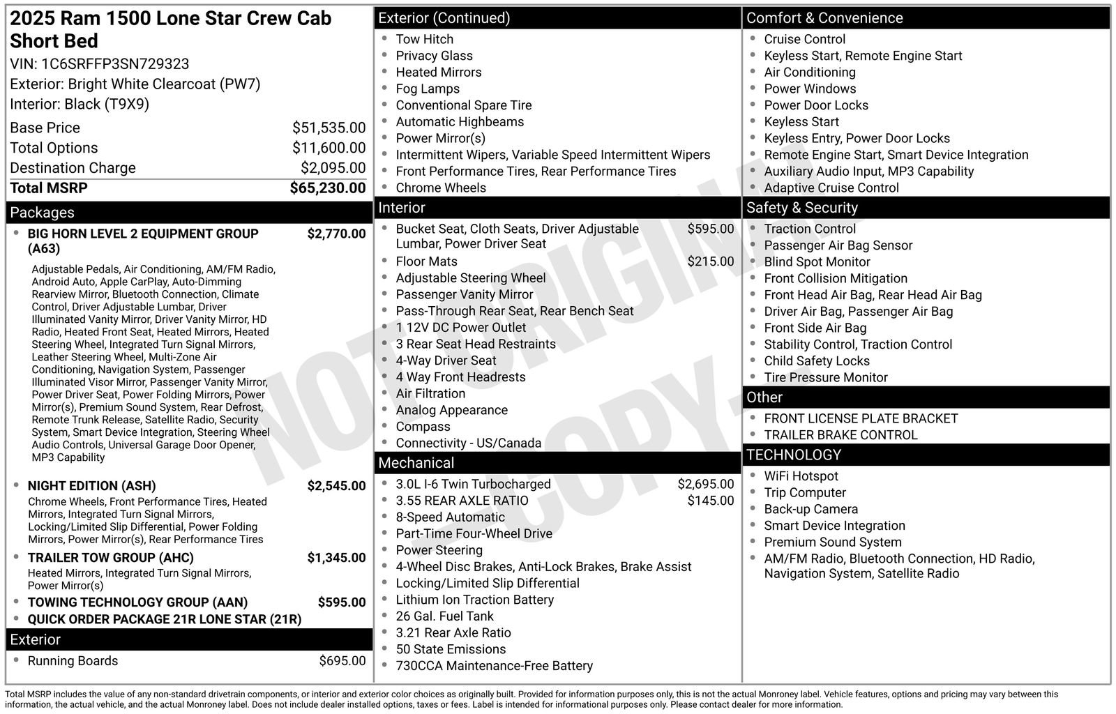 New 2025 RAM 1500 Lone Star image 57