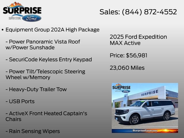 Certified 2025 Ford Expedition Max Active AWD/4WD image 20