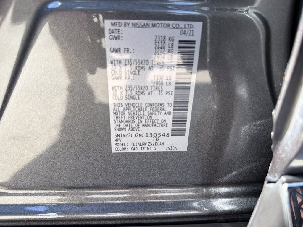 Used 2021 Nissan Murano SL FWD image 37