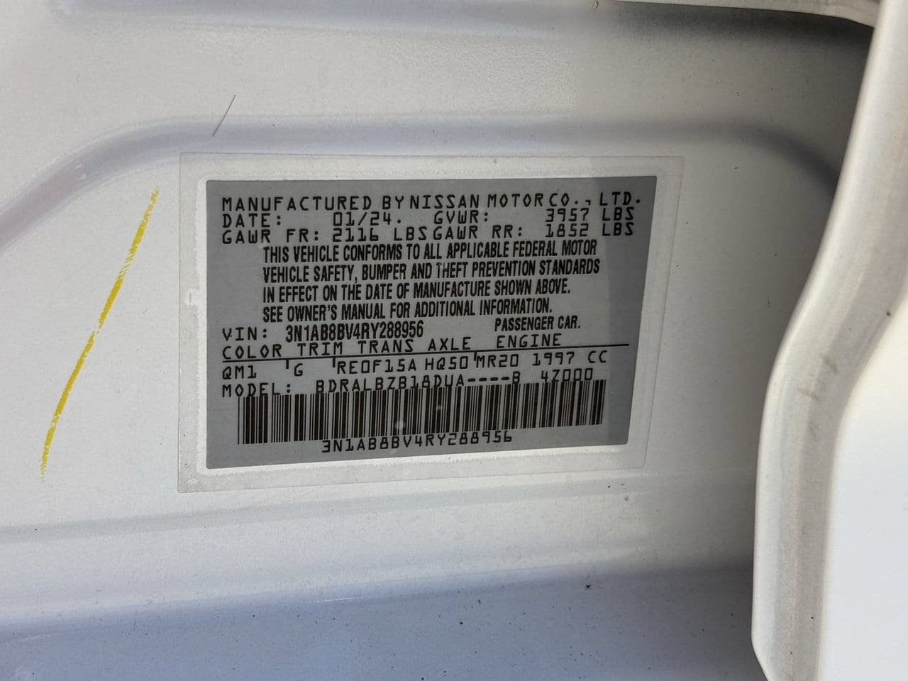 Used 2024 Nissan Sentra S FWD image 32