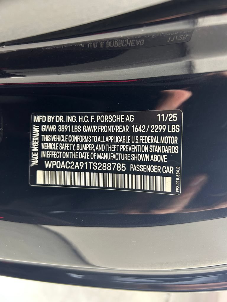 Certified 2026 Porsche 911 GT3 w/ Extended Leather Package RWD image 31