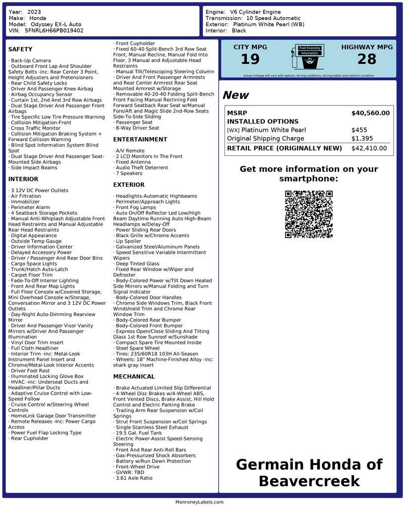 Used 2023 Honda Odyssey EX-L image 31