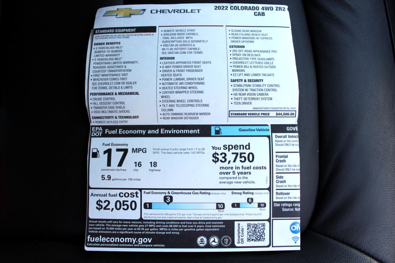 Used 2022 Chevrolet Colorado ZR2 image 38