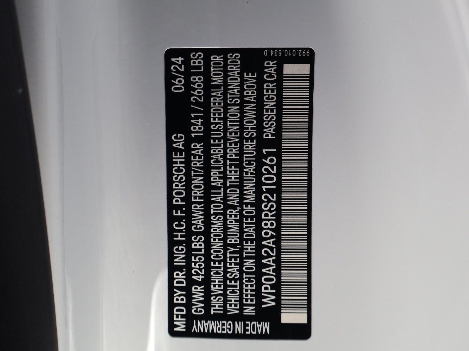 Certified 2024 Porsche 911 Carrera T RWD image 25