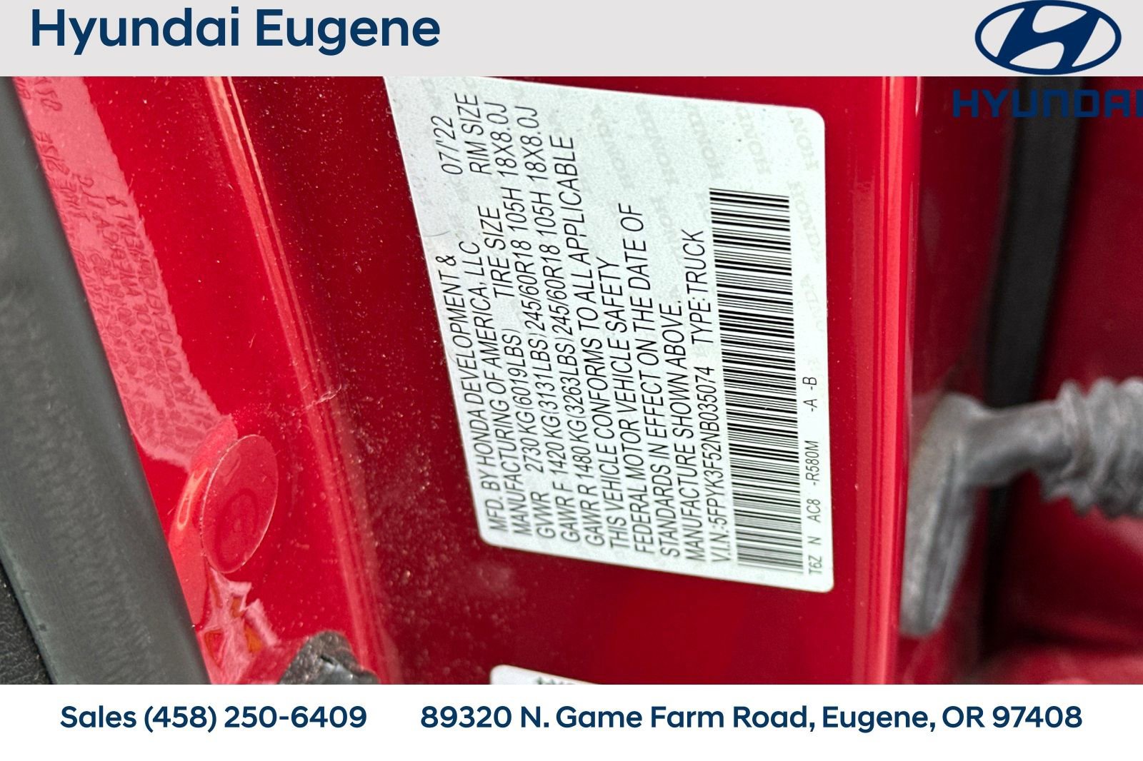 Used 2022 Honda Ridgeline RTL image 36