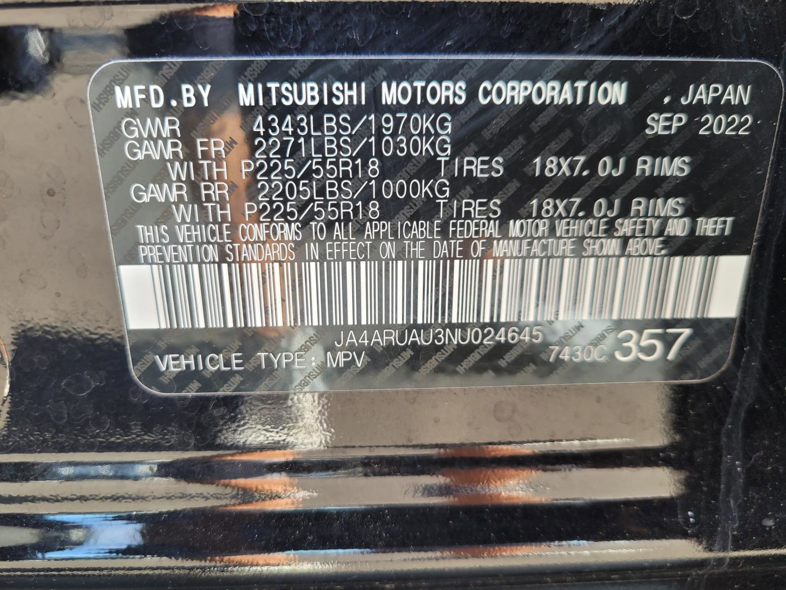 Used 2022 Mitsubishi Outlander Sport SE AWD/4WD image 29