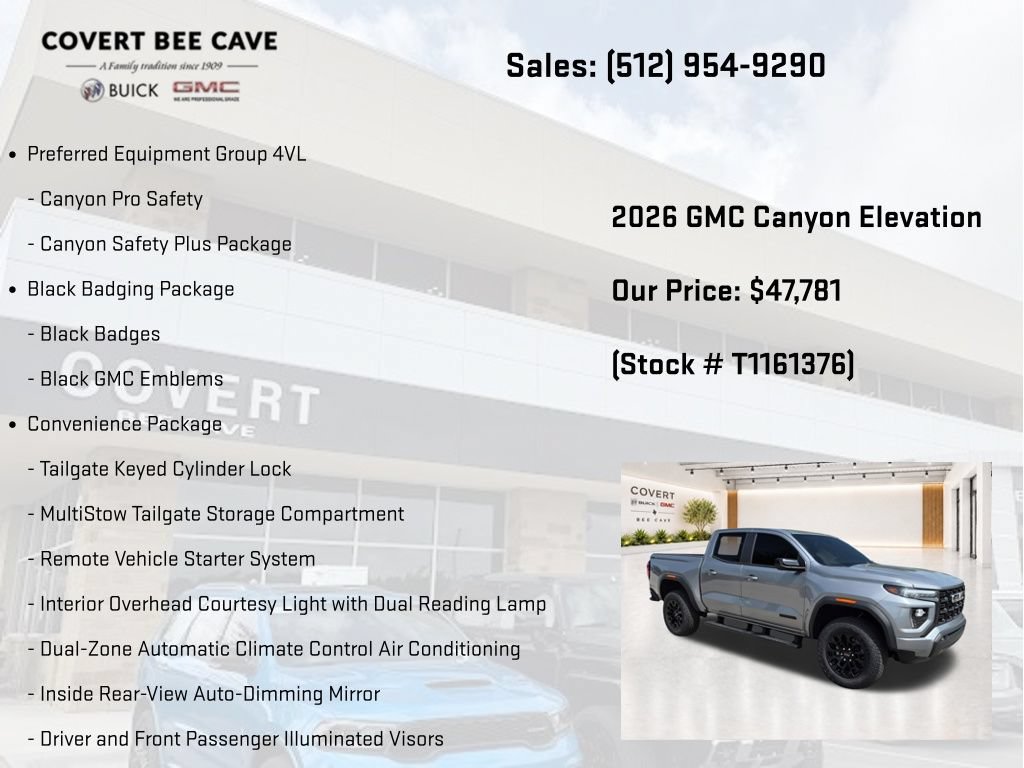 New 2026 GMC Canyon Elevation w/ Convenience Package AWD/4WD image 7