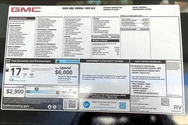 New 2026 GMC Sierra 1500 SLE AWD/4WD image 15