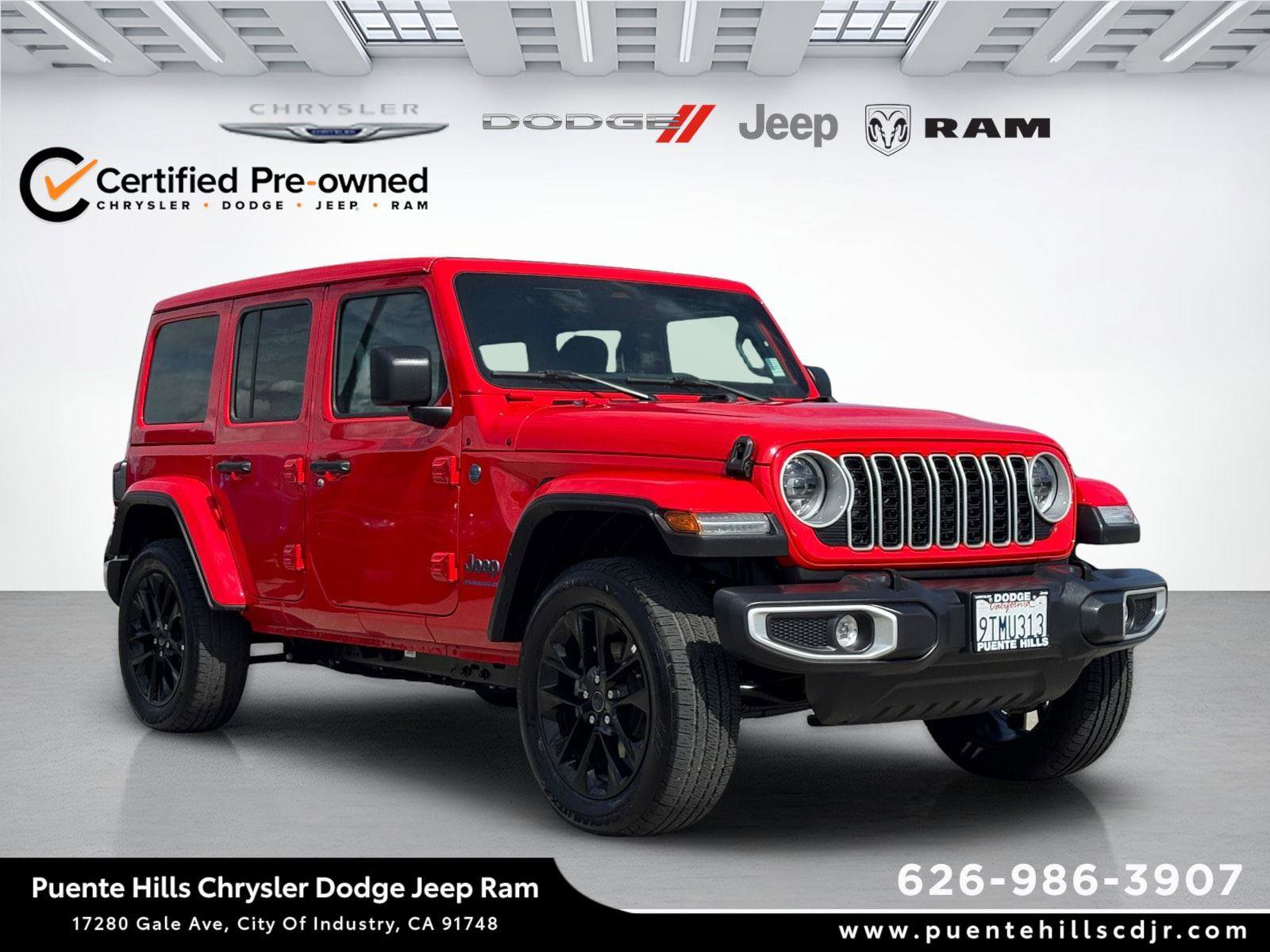 Certified 2025 Jeep Wrangler Sahara w/ Safety Group AWD/4WD image 1