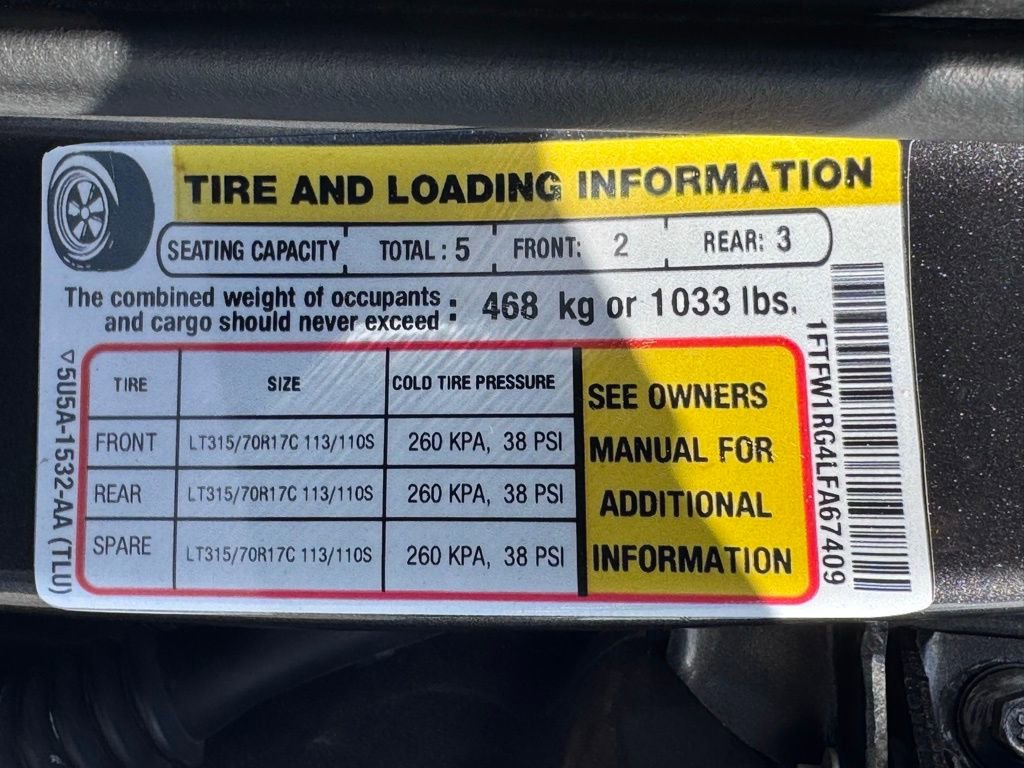 Used 2020 Ford F150 Raptor w/ Equipment Group 802A Luxury image 51