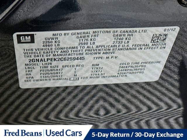 Used 2012 Chevrolet Equinox LT FWD image 33