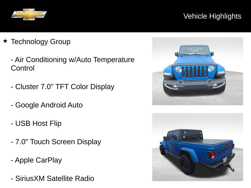 Used 2020 Jeep Gladiator Sport w/ Quick Order Package 24S AWD/4WD image 16