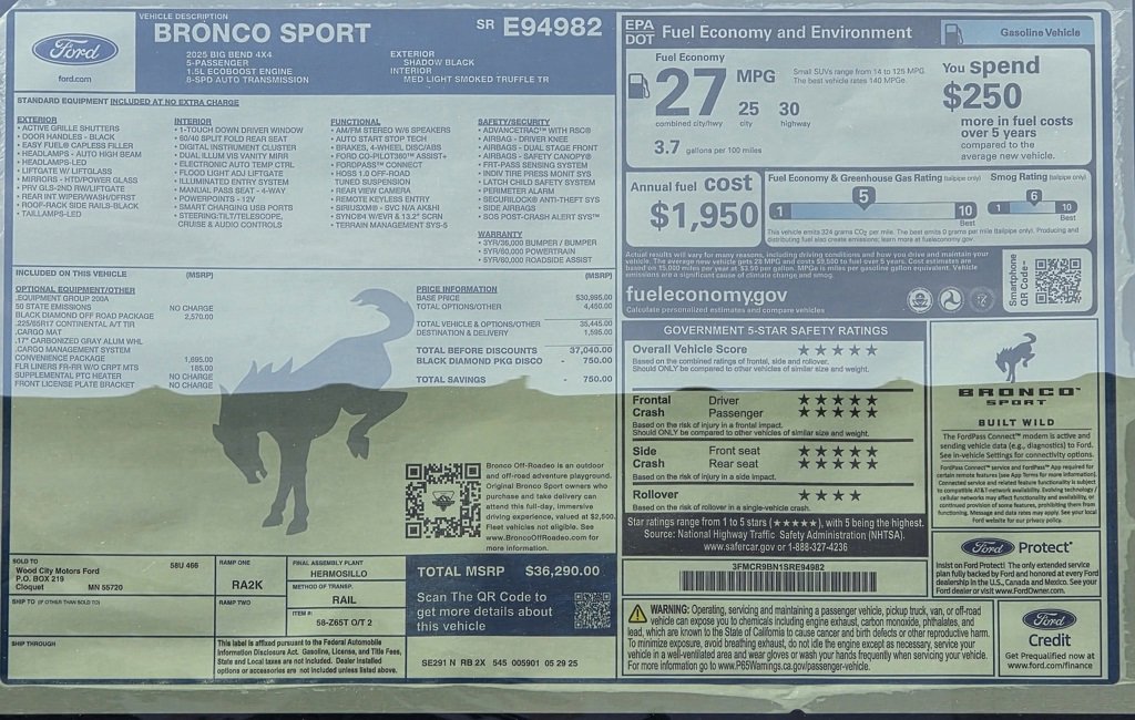 Used 2025 Ford Bronco Sport Big Bend image 31