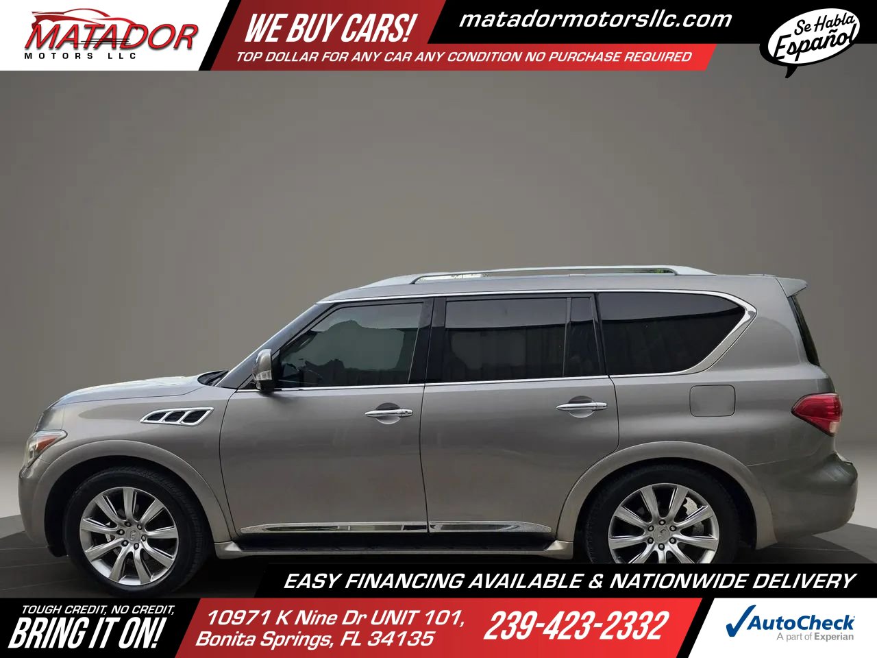 Used 2011 INFINITI QX56 4WD w/ Deluxe Touring Pkg image 7
