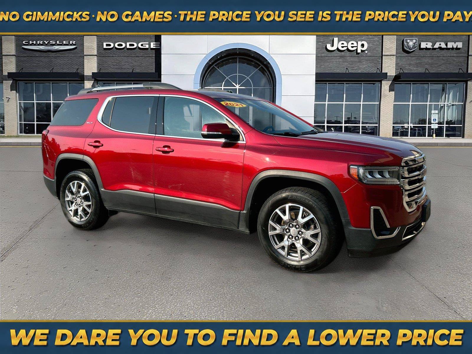 Used 2021 GMC Acadia SLT w/ LPO, Floor Liner Package FWD image 1