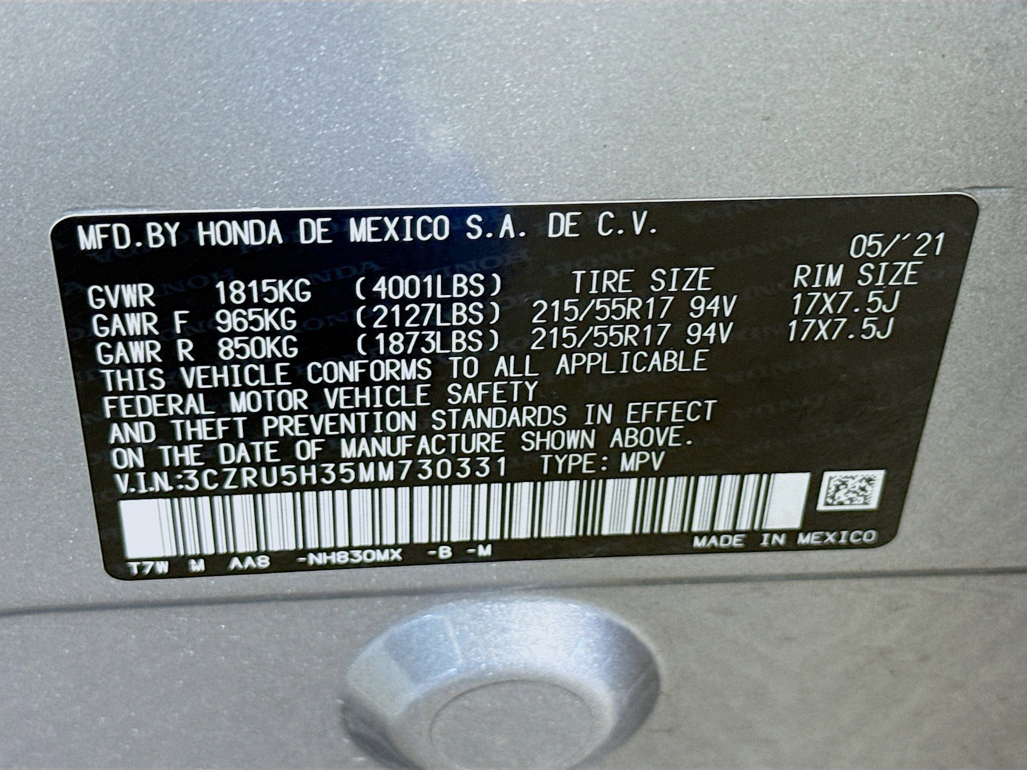 Used 2021 Honda HR-V LX image 39