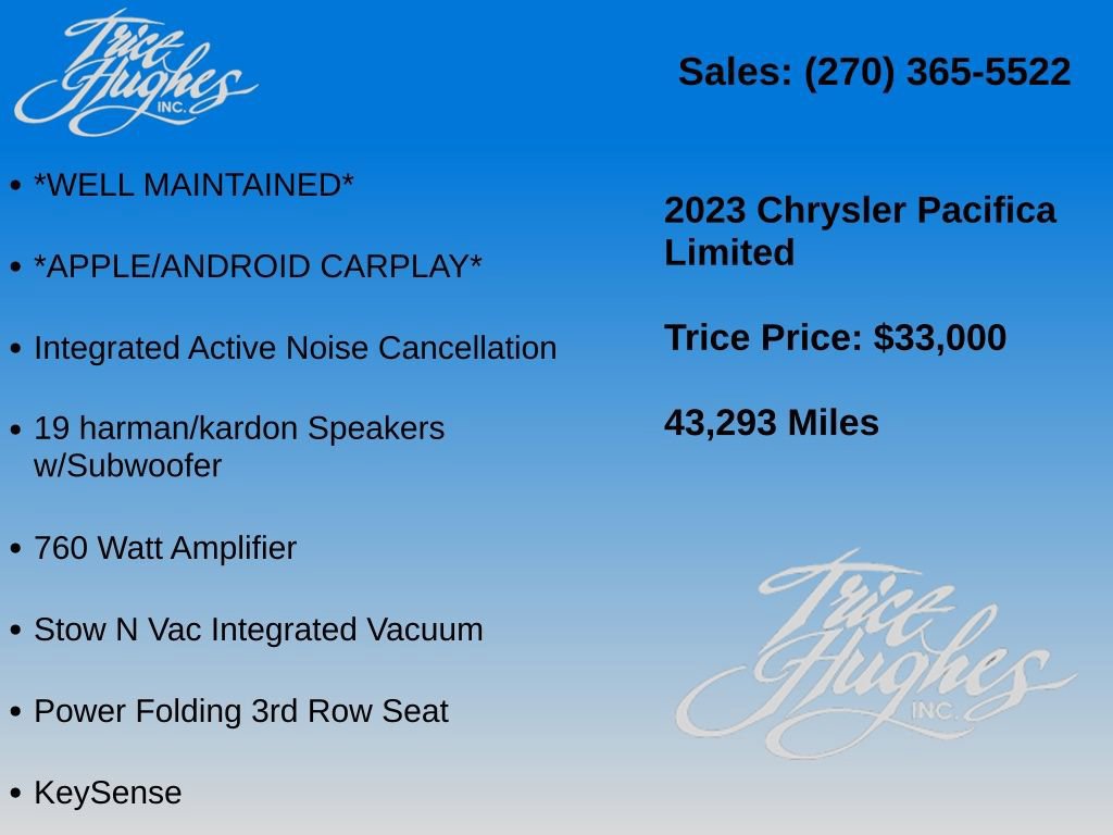 Used 2023 Chrysler Pacifica Limited w/ Uconnect Theater Family Group AWD/4WD image 26