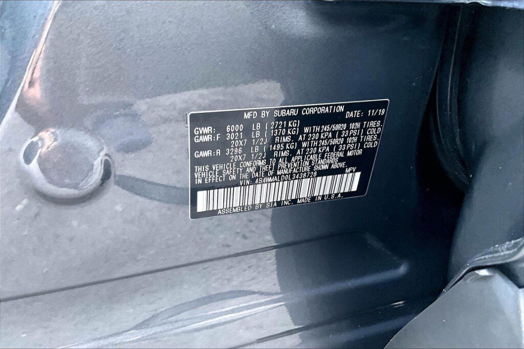 Used 2020 Subaru Ascent Limited w/ Technology Package AWD/4WD image 20