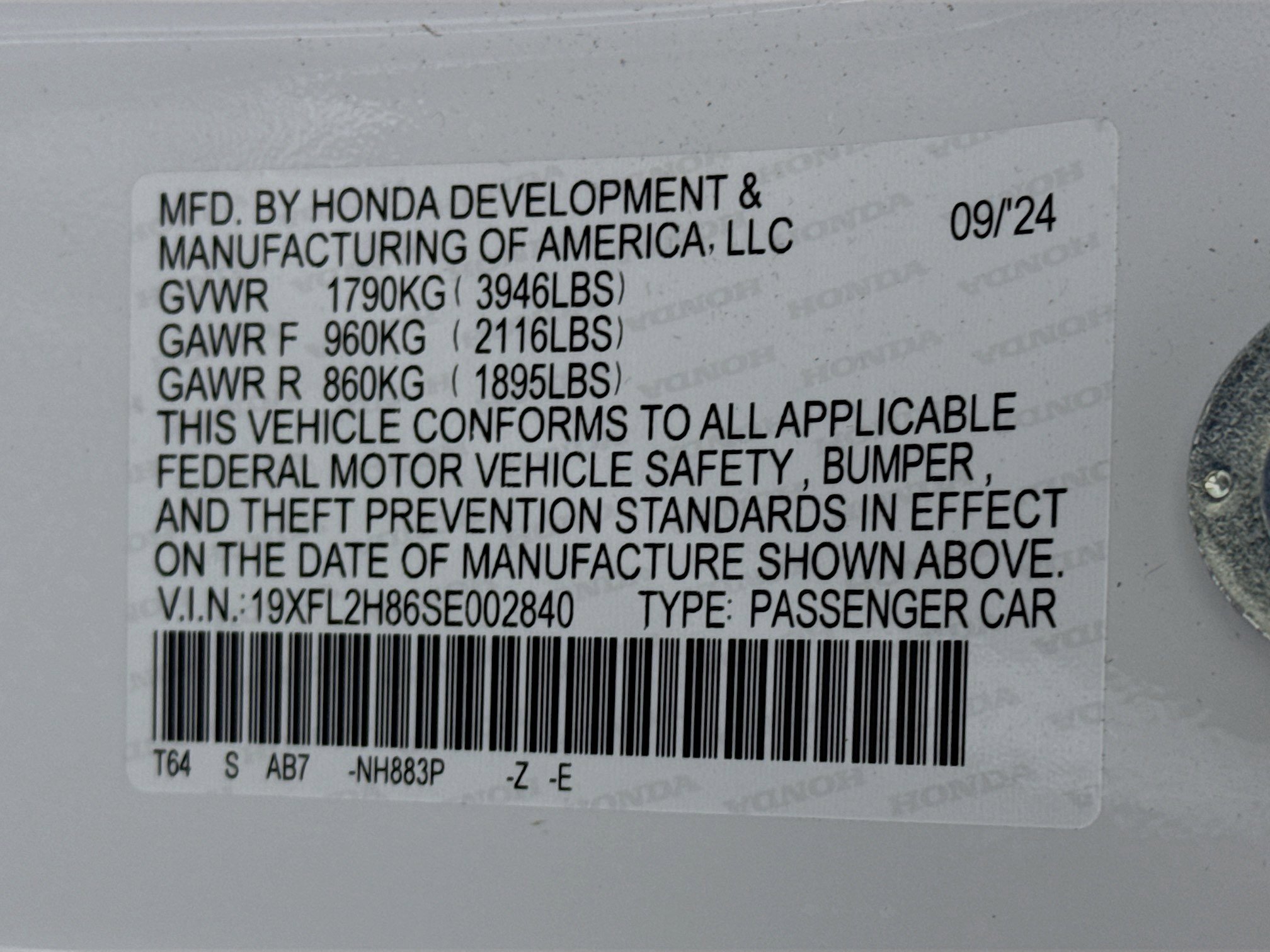 Certified 2025 Honda Civic Sport image 29