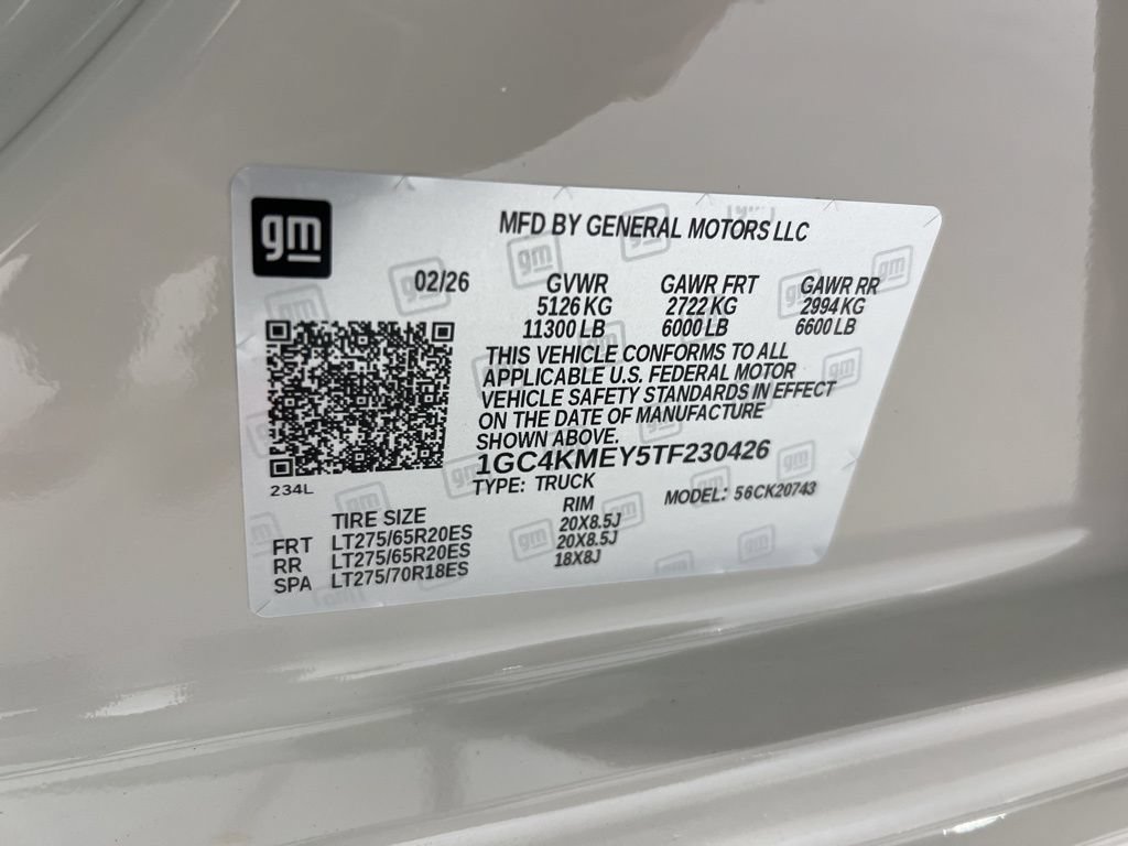New 2026 Chevrolet Silverado 2500 Custom w/ Custom Value Package AWD/4WD image 29
