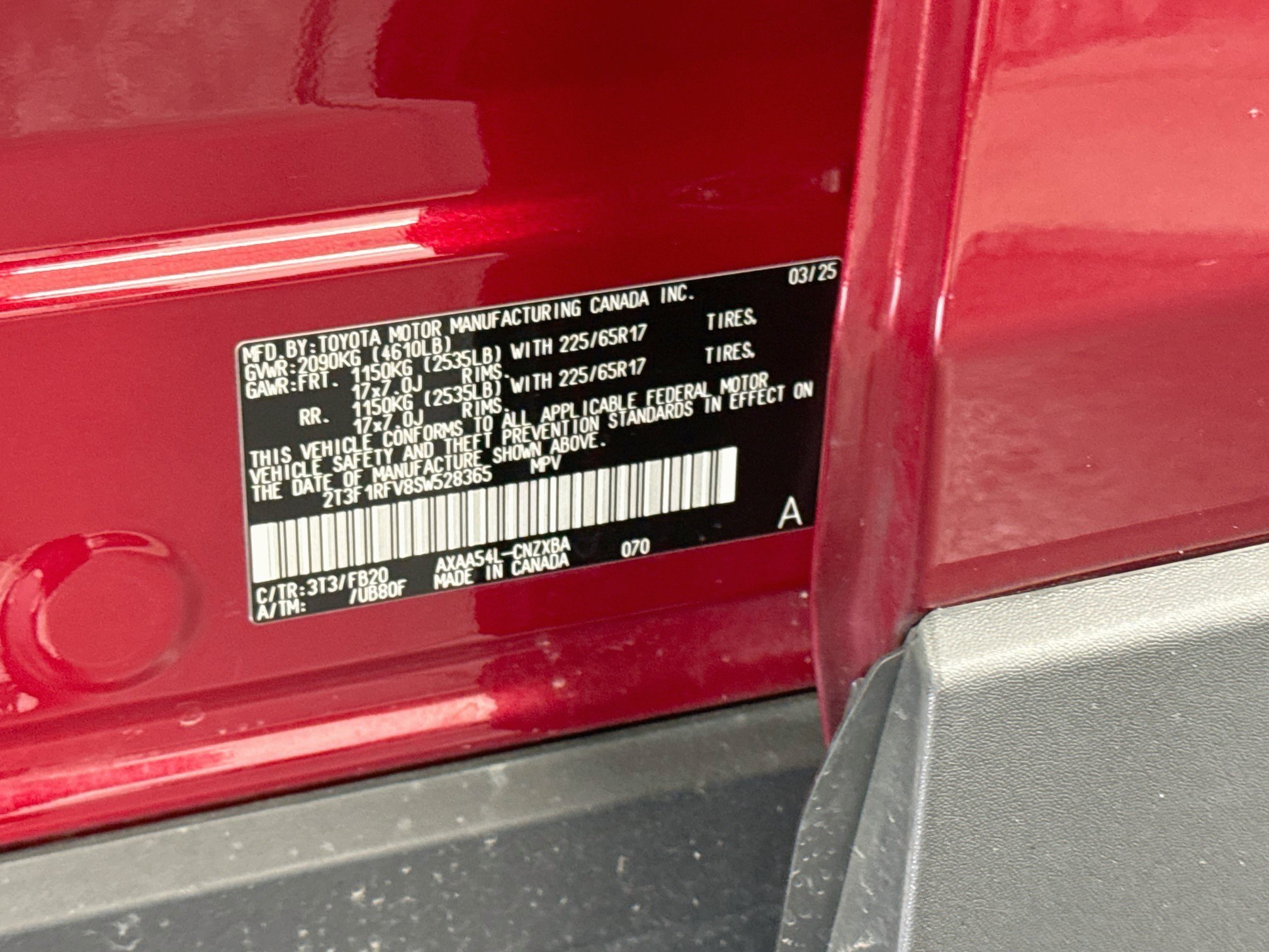 Used 2025 Toyota RAV4 LE AWD/4WD image 12