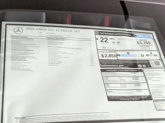 New 2026 Mercedes-Benz GLC 43 AMG 4MATIC image 21