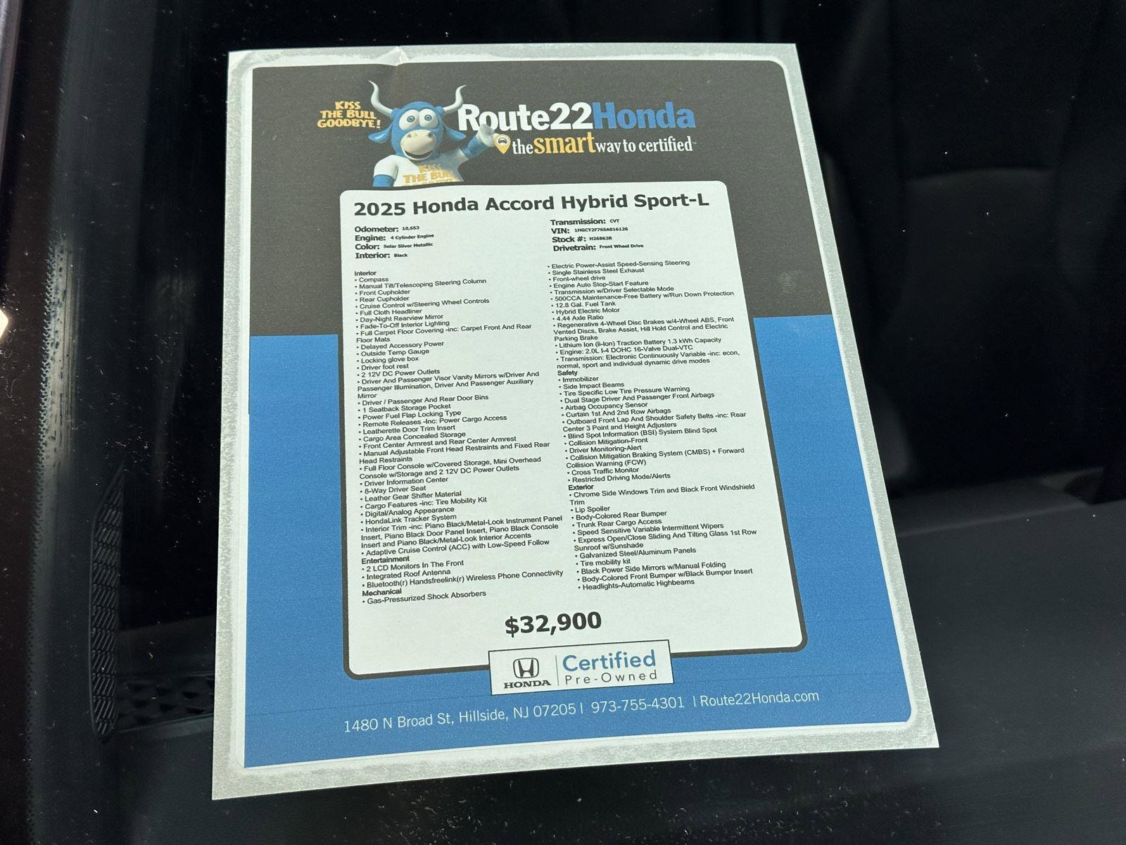 Certified 2025 Honda Accord Sport image 40