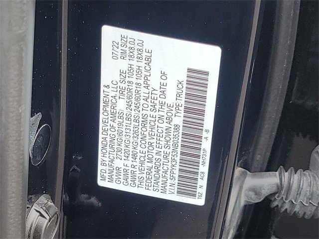 Used 2022 Honda Ridgeline RTL image 31