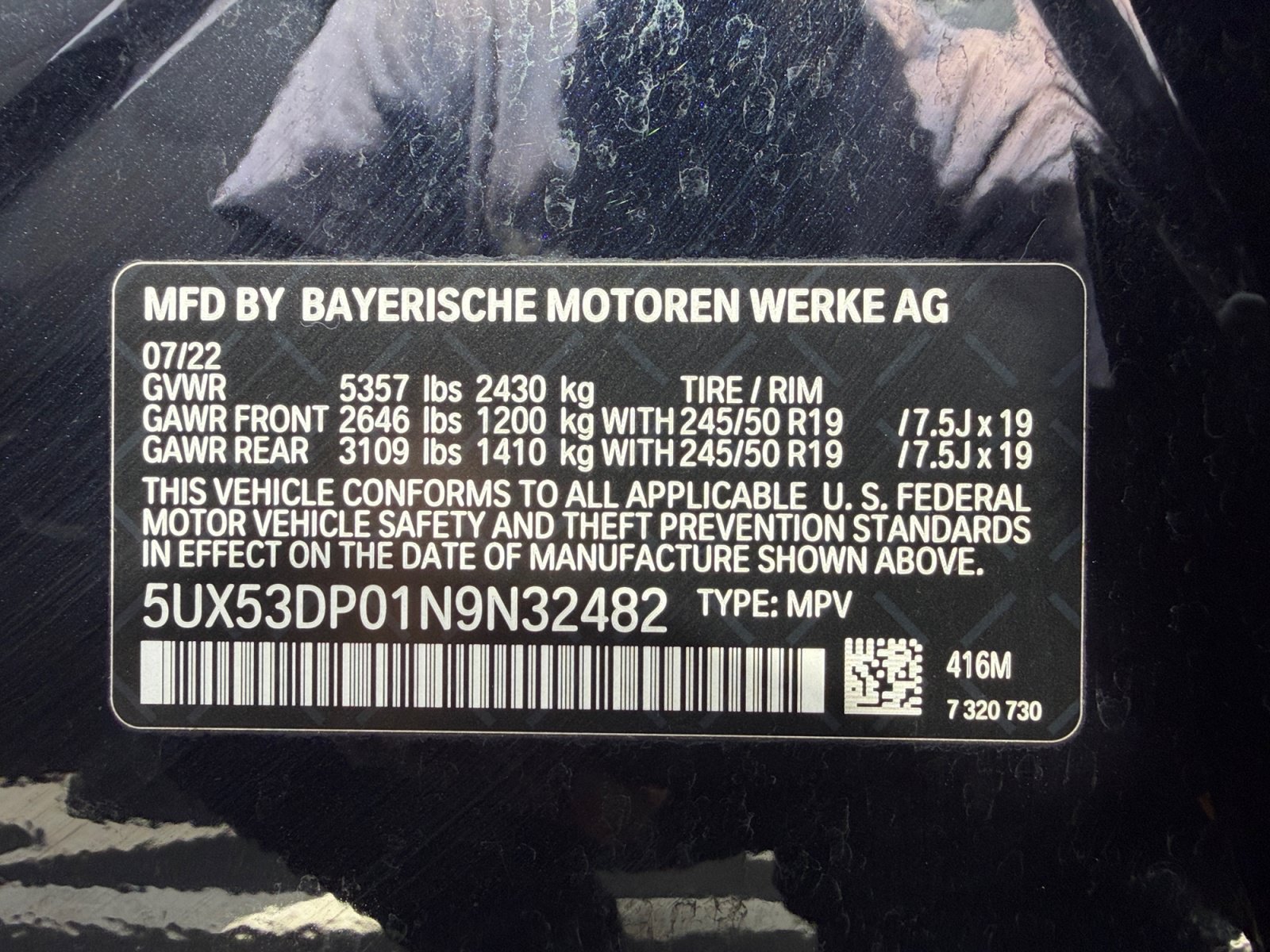 Used 2022 BMW X3 xDrive30i w/ M Sport Package 2 AWD/4WD image 34