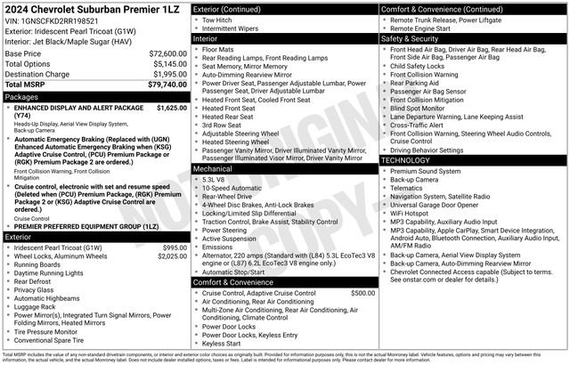 Used 2024 Chevrolet Suburban Premier image 7