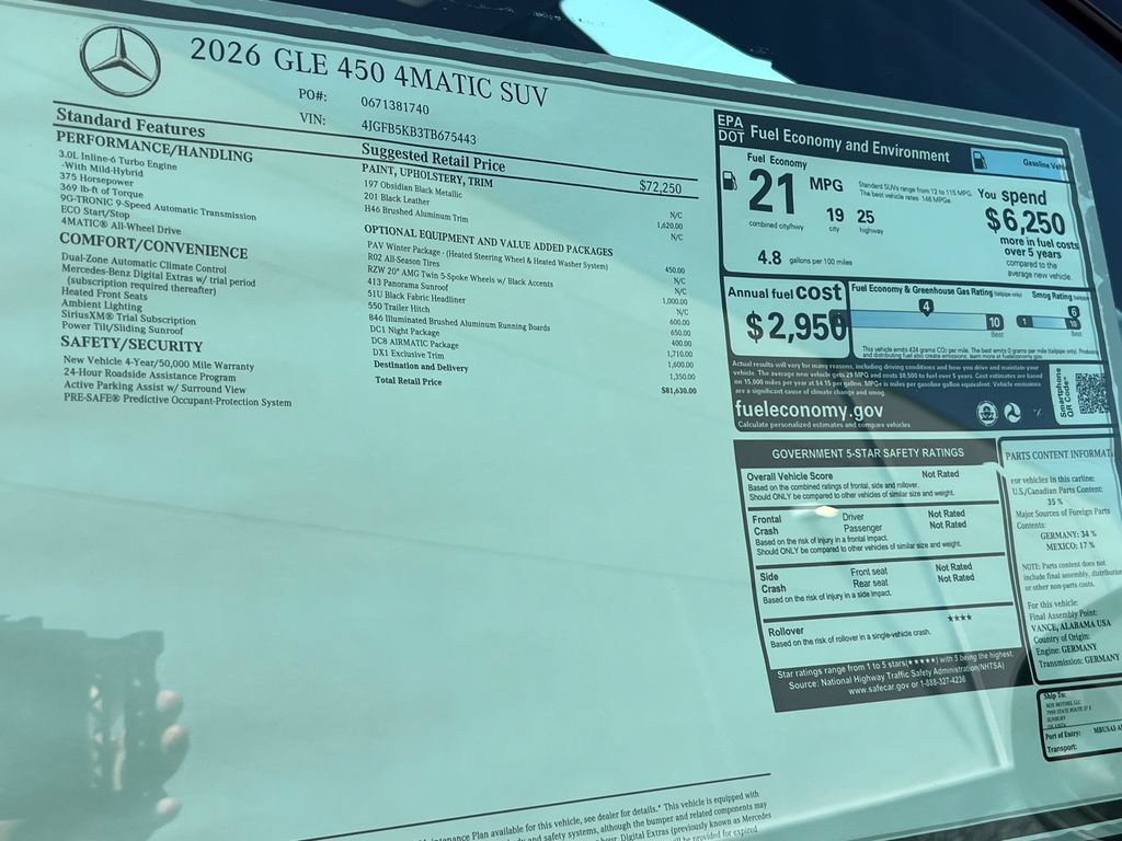 New 2026 Mercedes-Benz GLE 450 4MATIC image 38