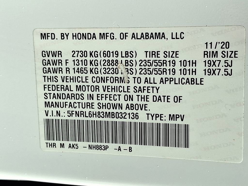 Used 2021 Honda Odyssey Touring image 29