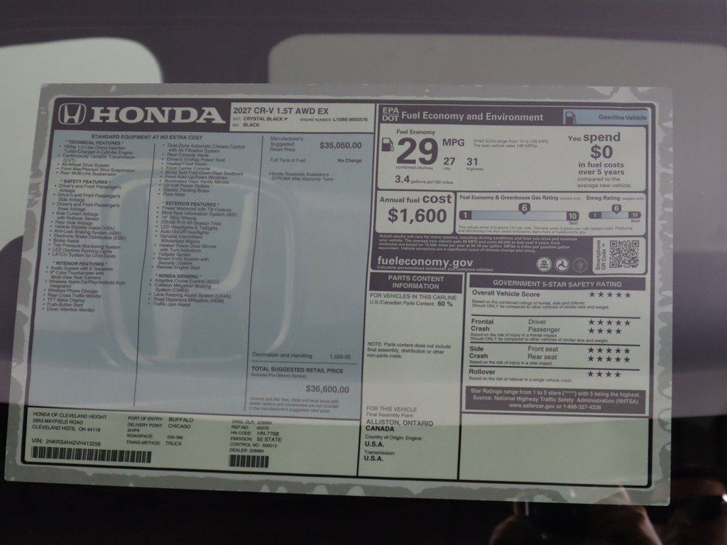 New 2027 Honda CR-V EX image 24