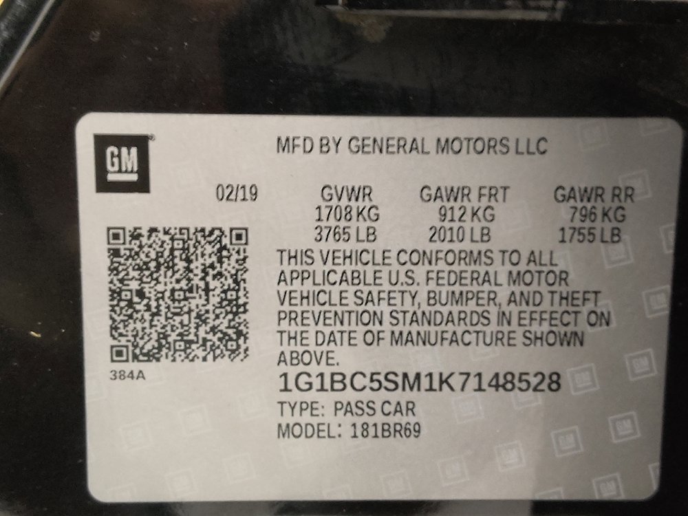 Used 2019 Chevrolet Cruze LS w/ LS Convenience Package FWD image 33