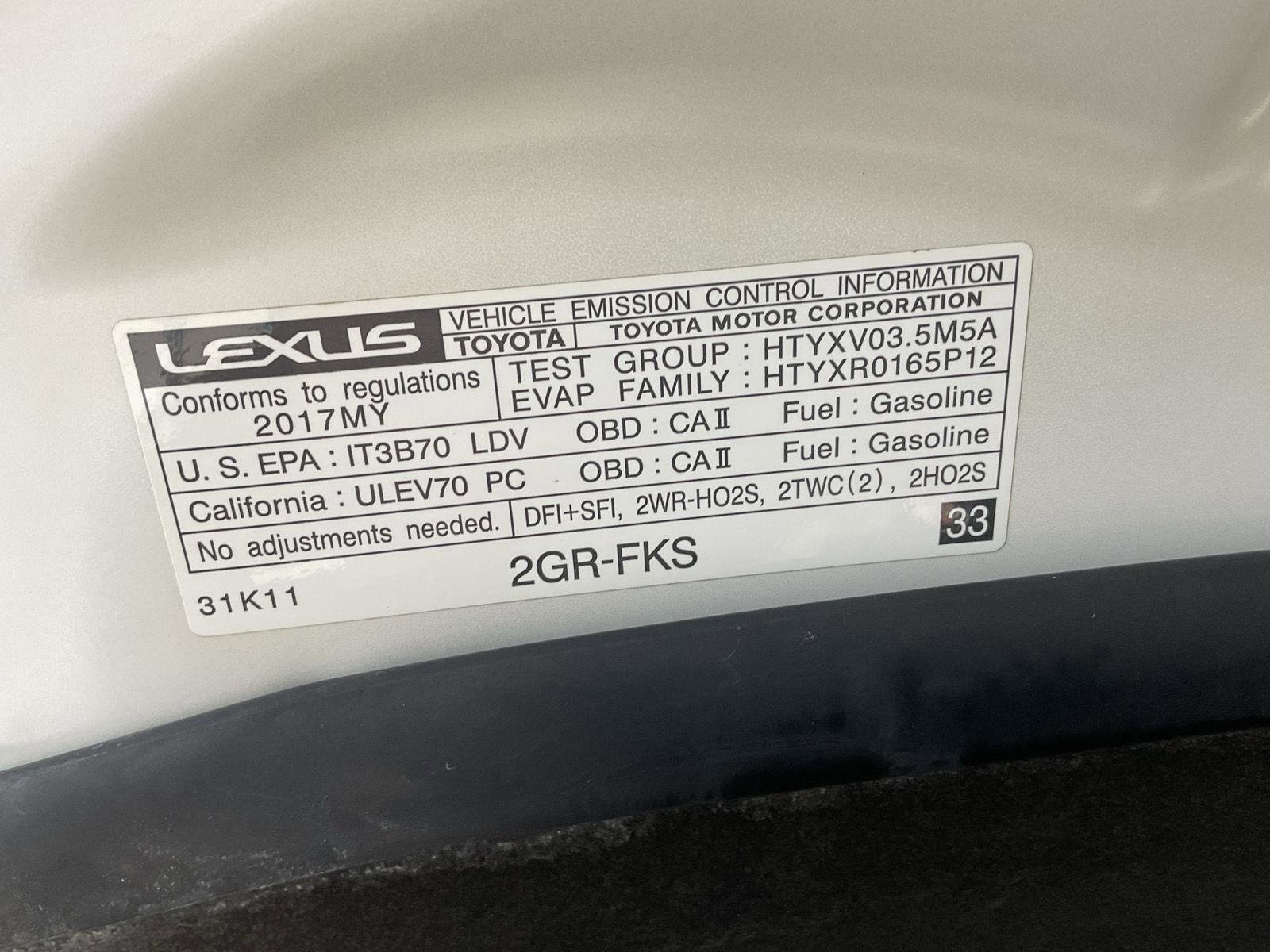Used 2017 Lexus GS 350 AWD w/ Preferred Accessory Package image 28