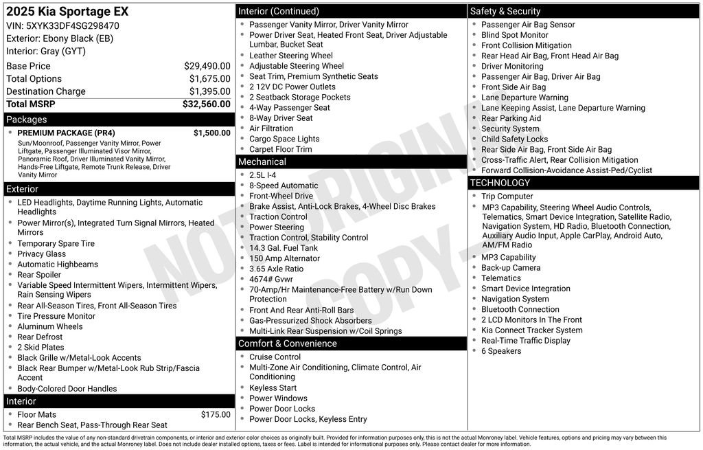 Certified 2025 Kia Sportage EX w/ Premium Package FWD image 5