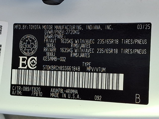 Used 2025 Toyota Highlander XLE AWD/4WD image 28