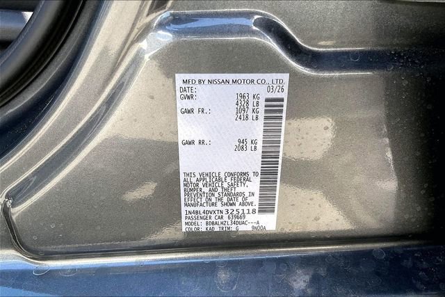 New 2026 Nissan Altima 2.5 SV FWD image 16