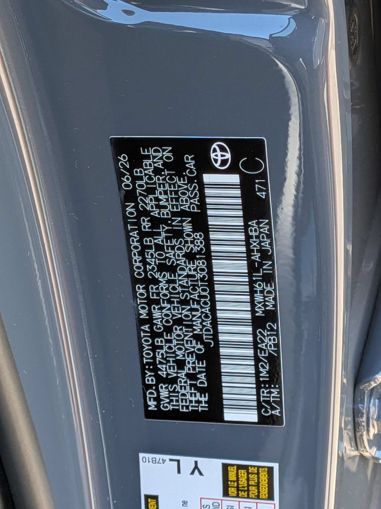 New 2026 Toyota Prius Plug-In Hybrid w/ Limited Premium Package FWD image 35